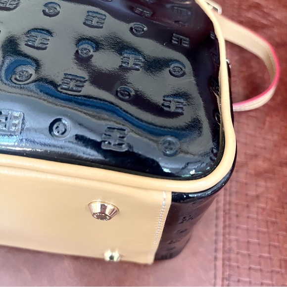Authentic Arcadia Patent Leather Convertible Crossbody & Satchel Made In Italy - Picture 10 of 16